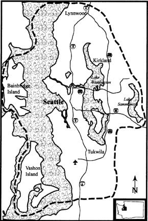 greater Seattle map