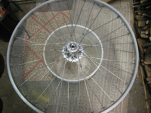 wheel looking from above